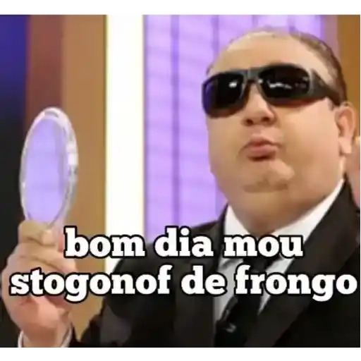 Figurinha: Bom dia, meu strogonoff de frango