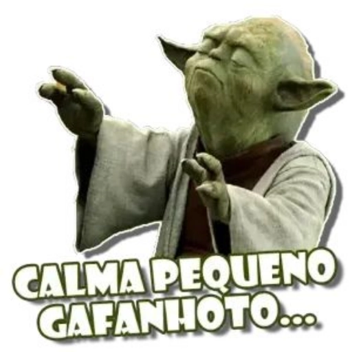 Figurinha: Calma Pequeno Gafanhoto