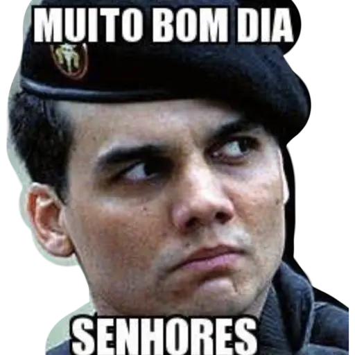 Figurinha: Muito Bom Dia Senhores
