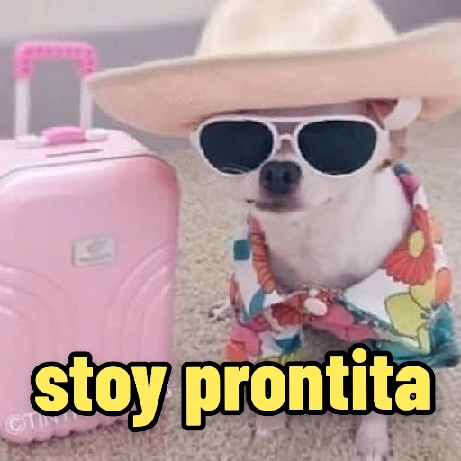 Sticker: Doggy ready for travel