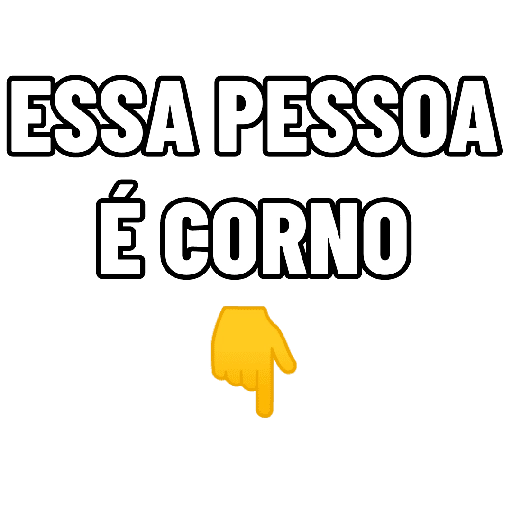 Figurinha: Essa Pessoa é Corno