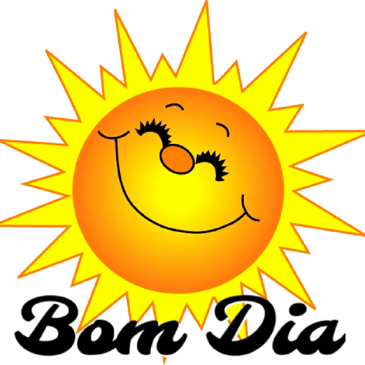 Figurinha: Sol Sorrindo Bom Dia