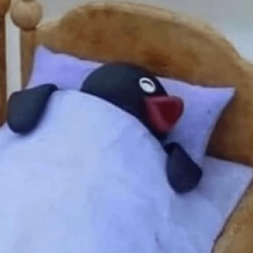 Sticker: Pingu durmiendo