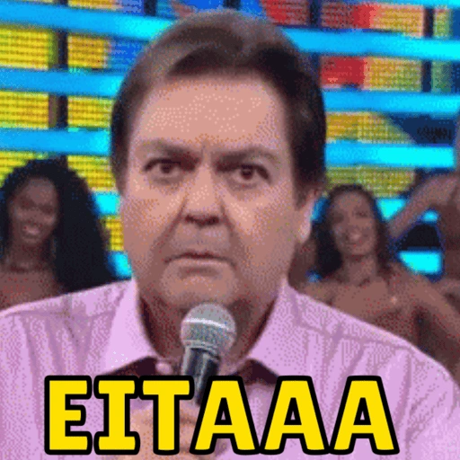Figurinha: Faustão Eitaaaa