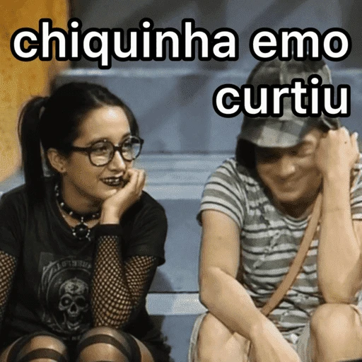 Figurinha: Chiquinha emo curtiu