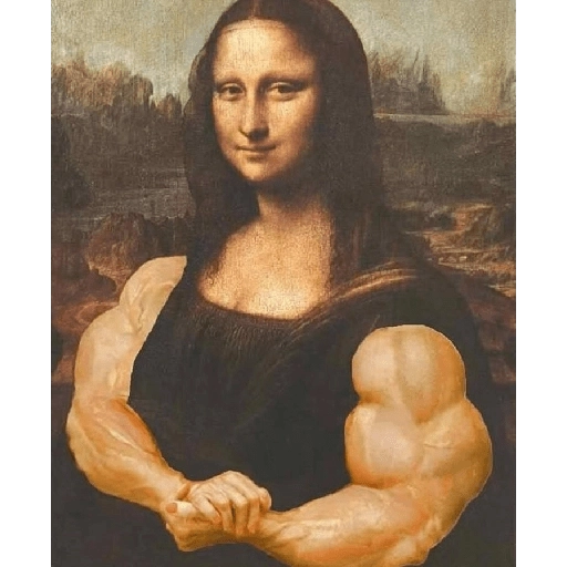 Figurinha: Mona Lisa Marombeira