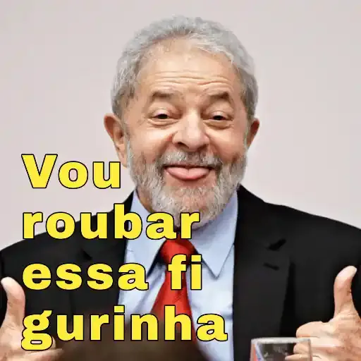Figurinha: Lula faz o sinal de 'roubar'