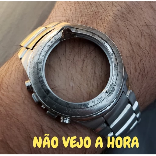 Figurinha: Relógio sem ponteiros