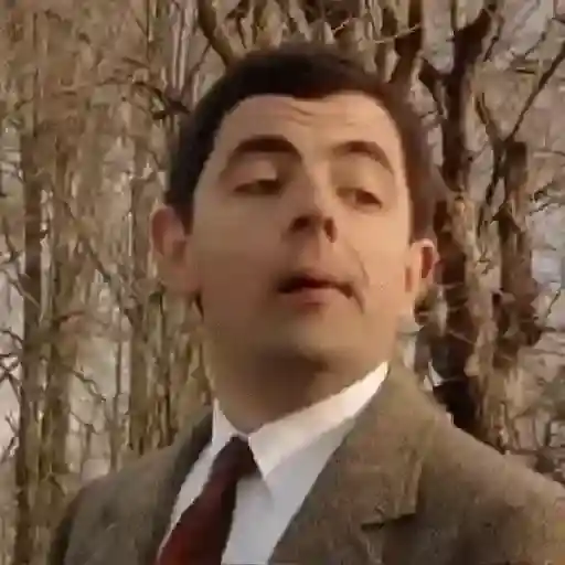 Figurinha: Mr. Bean Reage