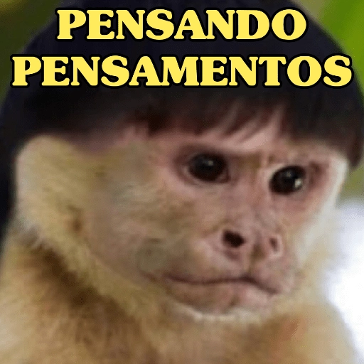 Figurinha: Pensando pensamentos