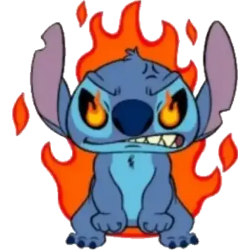 Figurinha: Stitch Furioso