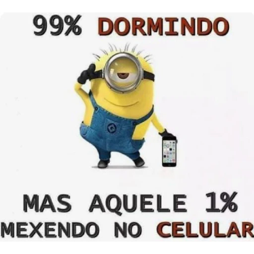 Figurinha: Minion 99% dormindo