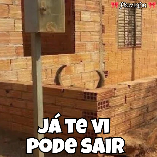 Figurinha: Ja te vi, pode sair
