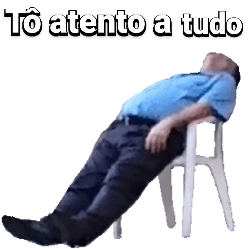 Figurinha: Tô atento a tudo
