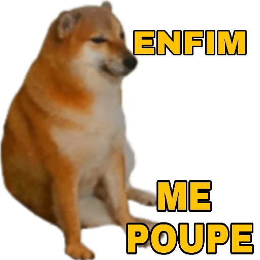 Figurinha: Enfim, me poupe