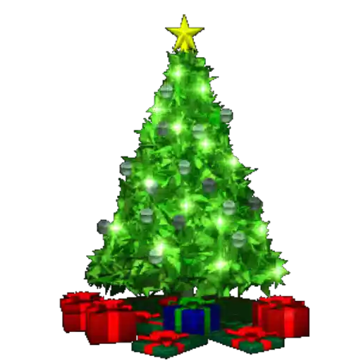 Figurinha: Árvore de Natal com Luzes Piscando
