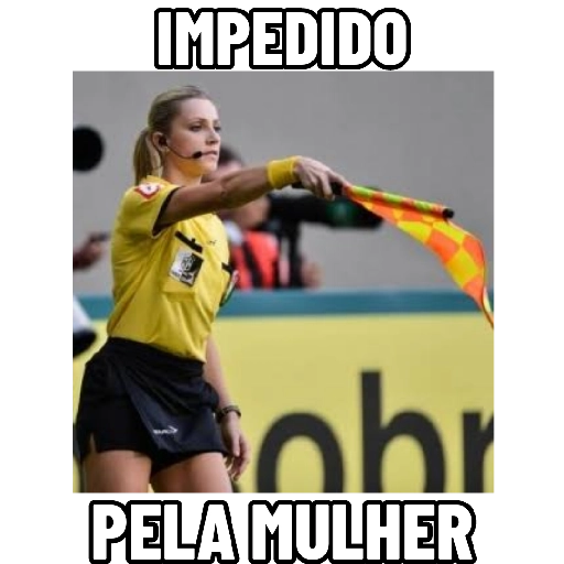 Figurinha: Impedida pela mulher