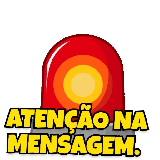Figurinha: Alerta de Mensagem Importante