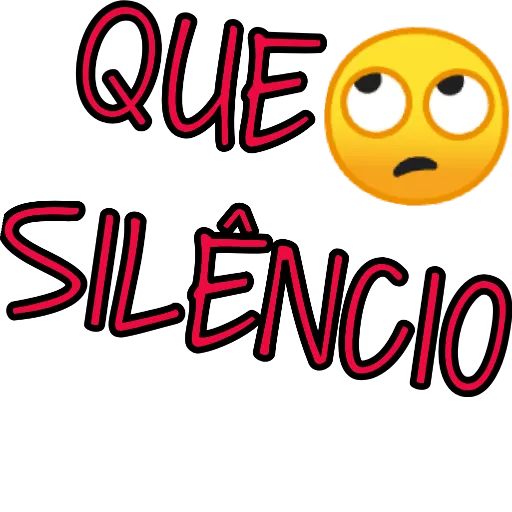 Figurinha: Que silêncio