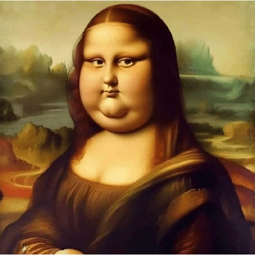 Figurinha: Mona Lisa Gordinha