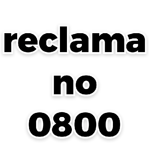 Figurinha: reclama no 0800