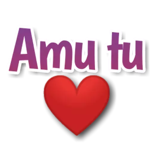 Figurinha: Amo você