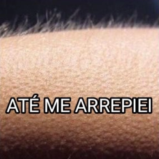 Figurinha: Até me arrepiei