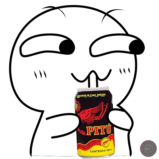 Figurinha: Bebendo Pitu