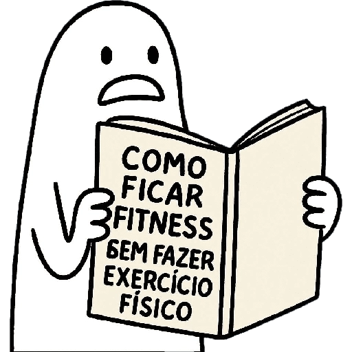 Figurinha: Livro Como Ficar Fitness Sem Exercício