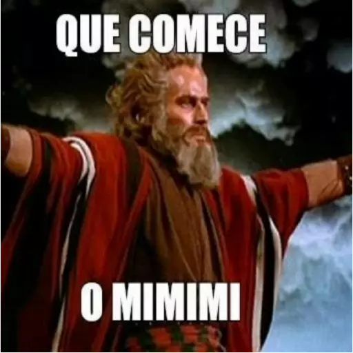 Figurinha: Que comece o mimimi