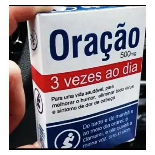 Figurinha: Remédio de Oração 500mg