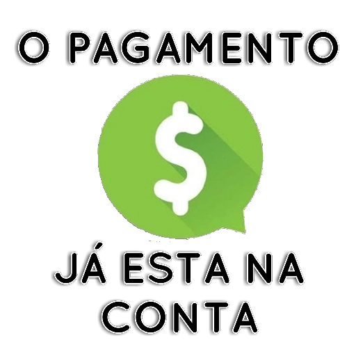 Figurinha: O pagamento já está na conta