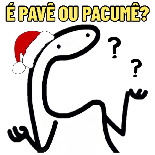 Figurinha: É Pavê ou Pacumê?