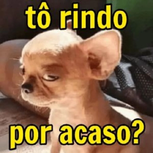 Figurinha: Cachorro Chocado "Tô Rindo Por Acaso?"
