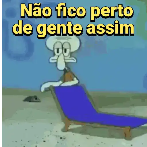 Figurinha: Lula Molusco não fico perto de gente ass