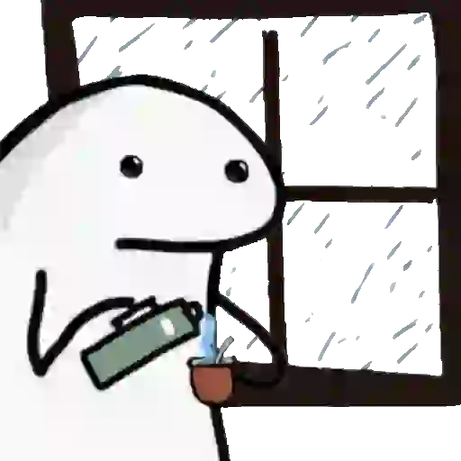 Figurinha: Flork acendendo a chama na xícara