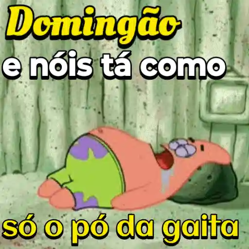 Figurinha: Domingão e nóis tá como