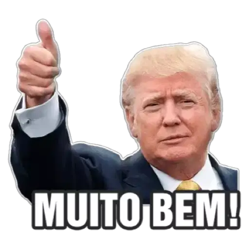 Figurinha: Trump Muito Bem