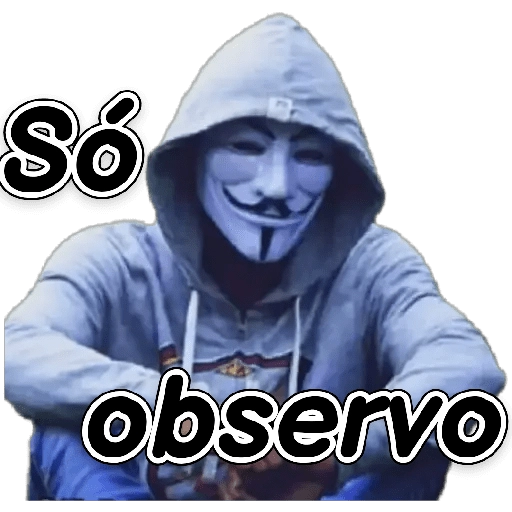 Figurinha: Só observo