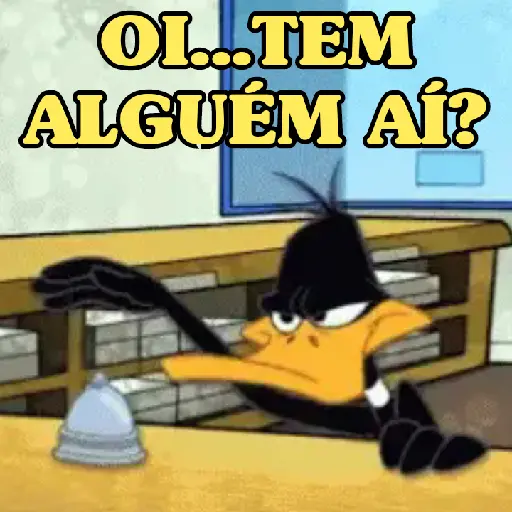 Figurinha: OI...TEM ALGUÉM AÍ?