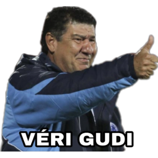 Figurinha: Professor com "Veri Gudi"