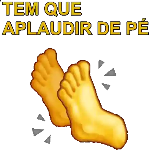 Figurinha: Pés aplaudindo