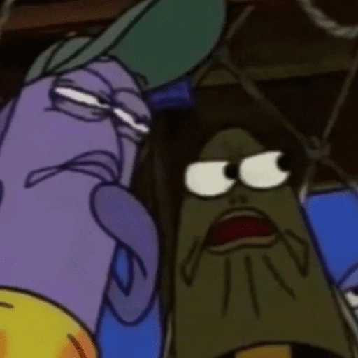 Figurinha: Bob Esponja e Patrick Assustados