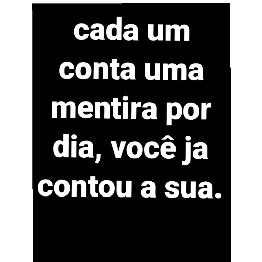Figurinha: Cada um conta uma mentira