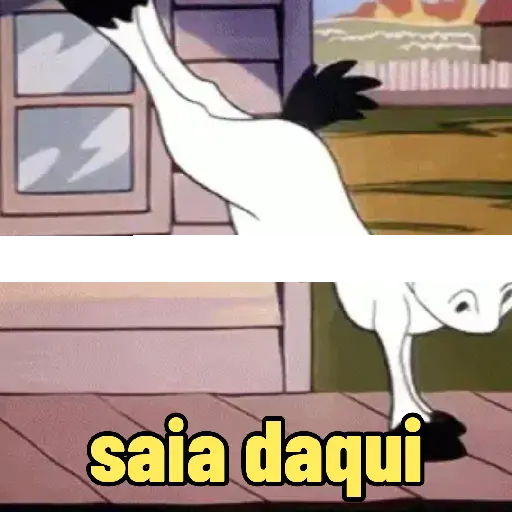 Figurinha: Boi saindo