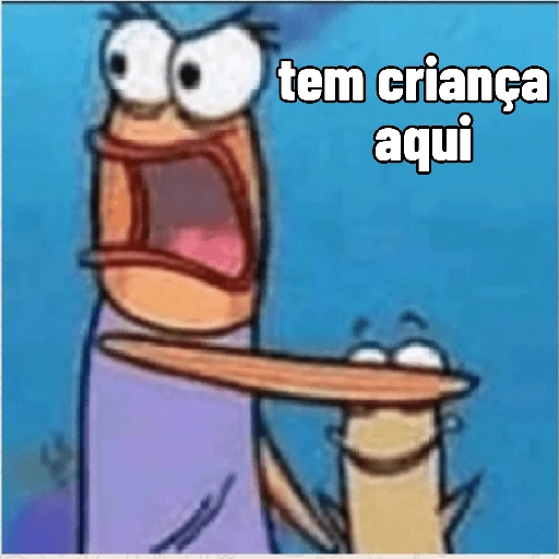 Figurinha: Tem criança aqui