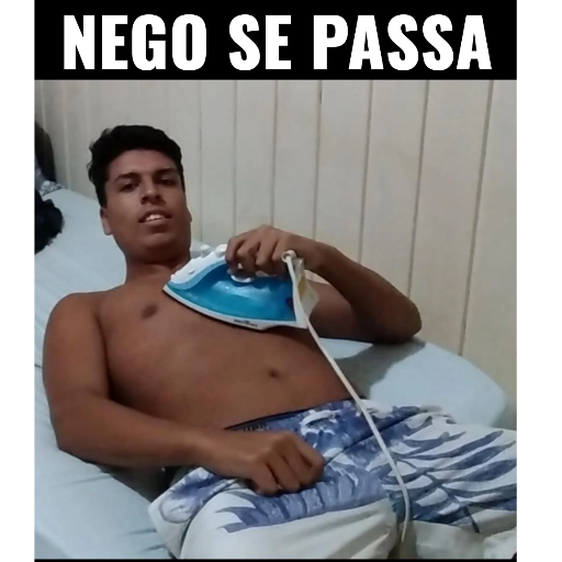 Figurinha: Nego se passa