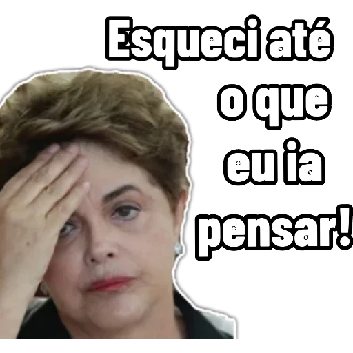 Figurinha: Esqueci até o que ia pensar!