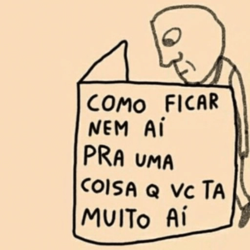 Figurinha: Como ficar de boa