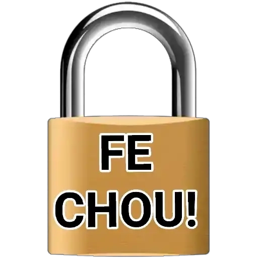 Figurinha: Fechou